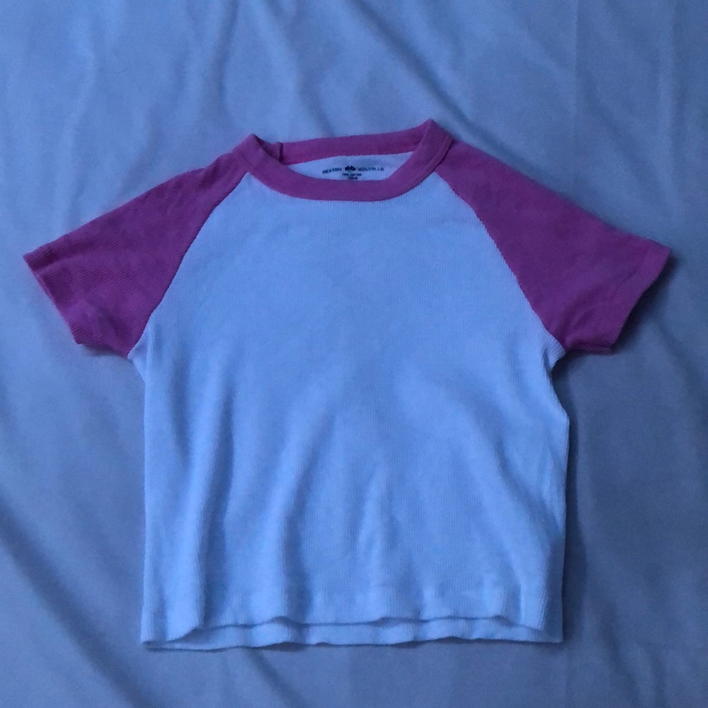 brandy melville bella pink crop top